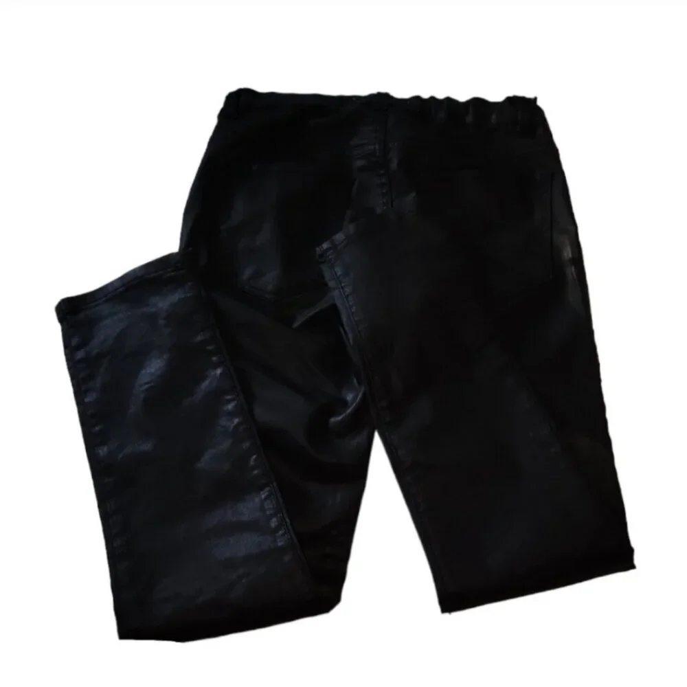 Zara Kids Black Faux Leather Pants